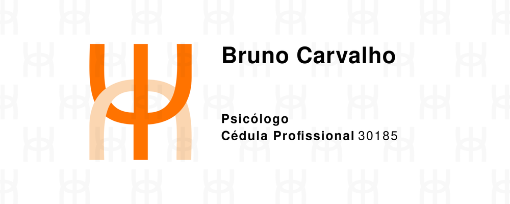 Identificador digital da Ordem dos Psicólogos Portugueses - Bruno Carvalho, Psicólogo, Cédula Profissional 30185